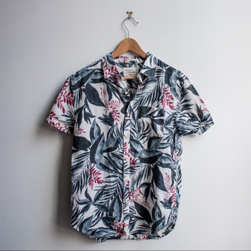 Luck Brand Floral Print Buttondown